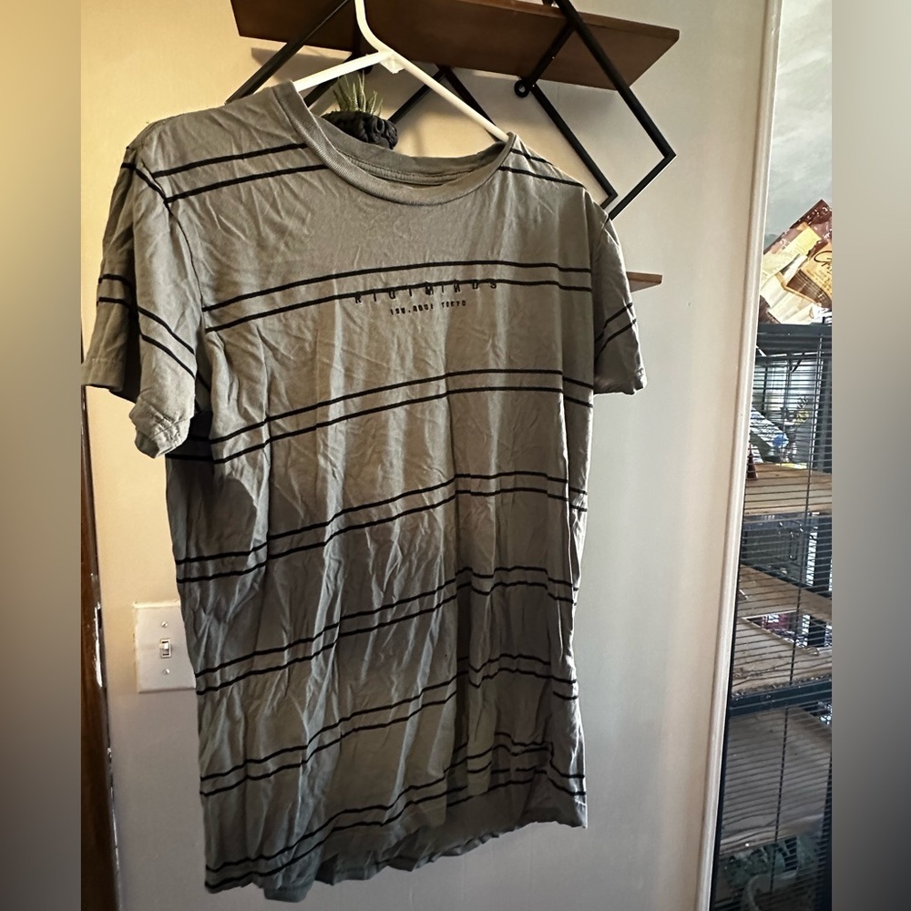Riotminds Y2K Longline Alternative Stripe Tee